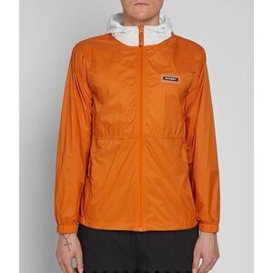 NWOT Stussy Sport Nylon Orange & White Men’s Windbreaker Waterproof Jacket
